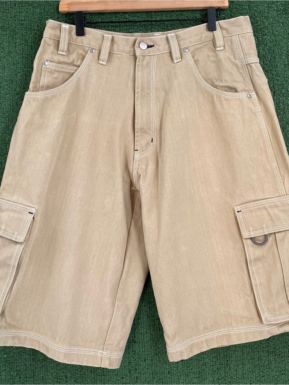 Vintage Y2K Regal Wear Canvas Khaki Utility Jean Shorts Jorts Men’s Size 32